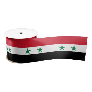 Ruban En Satin Ancien drapeau de Syrie