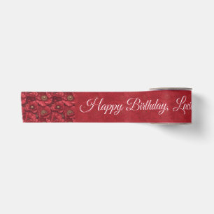 Ruban En Satin Anémones Exclusives Fleur Boho Anniversaire