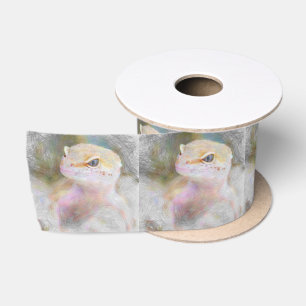 Ruban En Satin animal artistique gekko