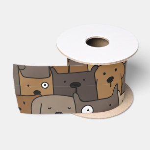 Ruban En Satin Animaux de compagnie à motifs Chien mignon Amoureu