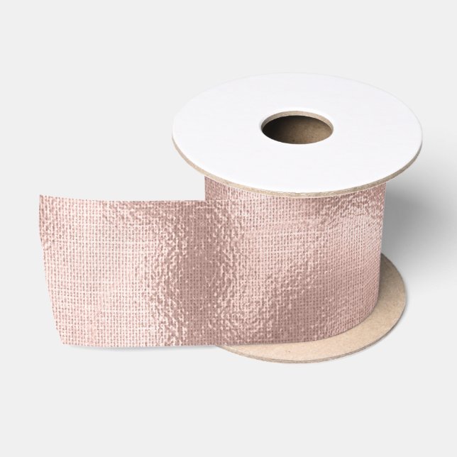 Ruban En Satin Anniversaire d'or Rose rose (Bobine)