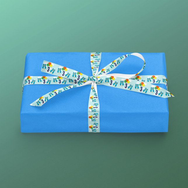 Ruban En Satin Anniversaire du hibou (Créateur téléchargé)