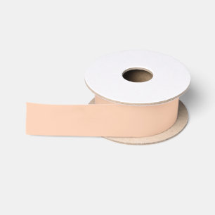 Ruban En Satin  Apricot (couleur solide) 	