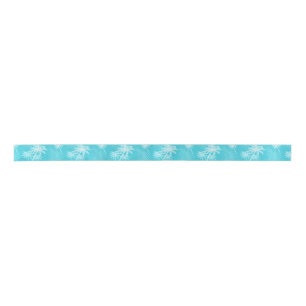 Ruban En Satin Aqua de palmiers d'été