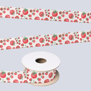 Ruban En Satin Aquarelle de Tomate