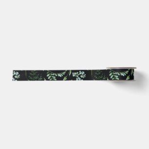 Ruban En Satin Aquarelle Eucalyptus Feuilles de verdure