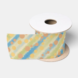 Ruban En Satin Aquarelle Pois verticaux triés