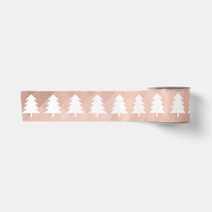 Ruban En Satin Arbre de Noël moderne luxe or rose fêtes de fin d'