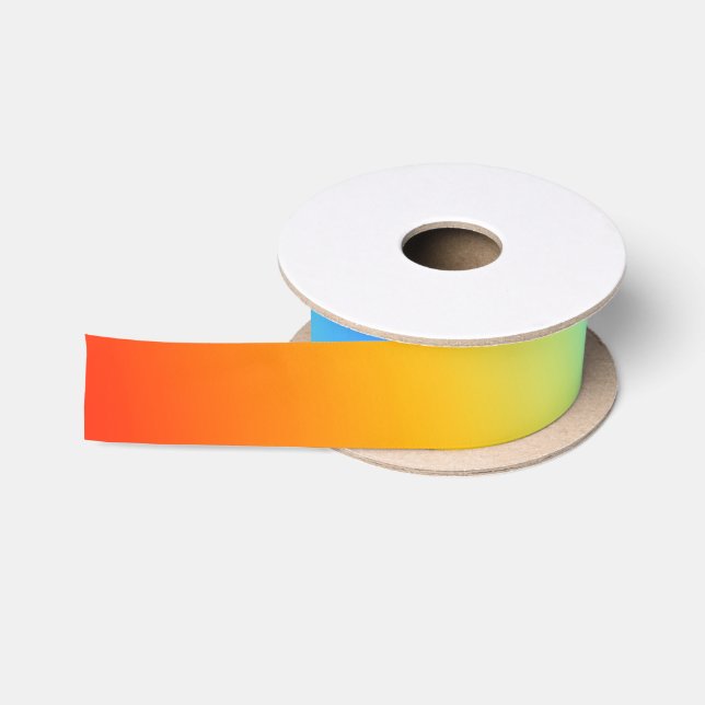 Ruban En Satin arc-en-ciel (Bobine)