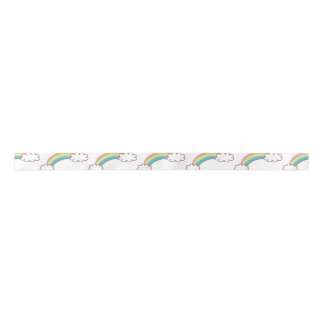 Ruban En Satin arc-en-ciel chanceux