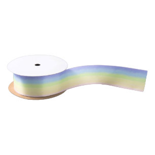 Ruban En Satin Arc-en-ciel en pastel cosmique