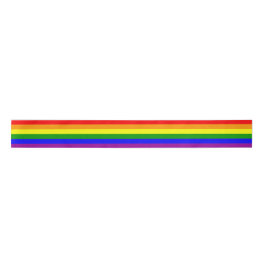 Ruban En Satin Arc en ciel LGBTQIA+ Pride drapeau
