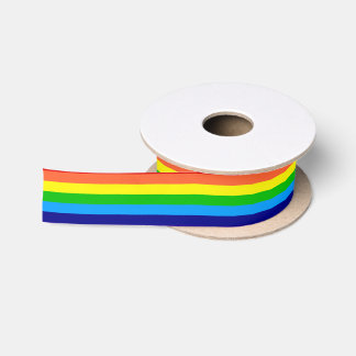 Ruban En Satin arc-en-ciel sans couture