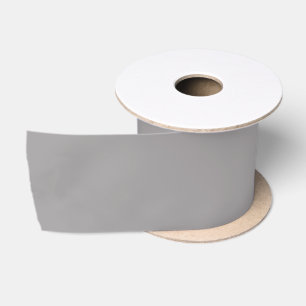 Ruban En Satin Argent métal Argent gris couleur solide