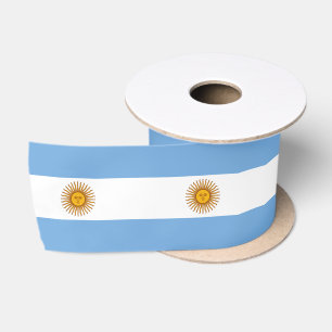 Ruban En Satin Argentine Drapeau et Argentine Voyage, vacances/sp
