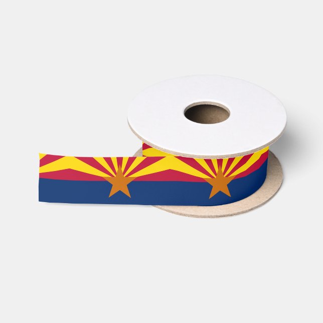 Ruban En Satin Arizona Flag ruban, USA, Arizona mode /sports (Bobine)
