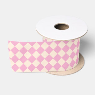 Ruban En Satin Arlequin moderne Diamond Rose