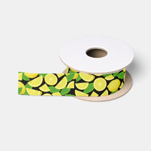 Ruban En Satin Arrière - plan citron