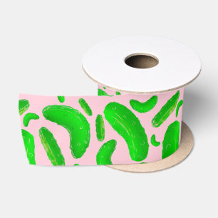Ruban En Satin Arrière - plan rose des sachets verts