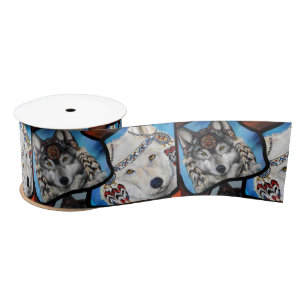 RUBAN EN SATIN ART DU LOUP SUD-OUEST