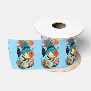 Ruban En Satin Assortiment de poisson tropical Thunder_Cove