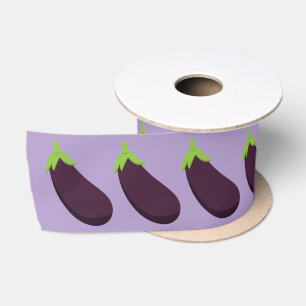 Ruban En Satin Aubergine violette aux légumes party