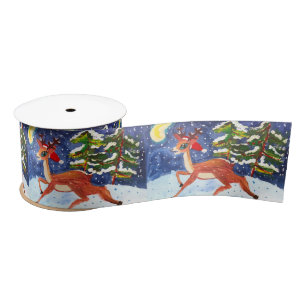 Ruban En Satin Baby Deer