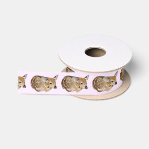 Ruban En Satin Baby Deer Fawn