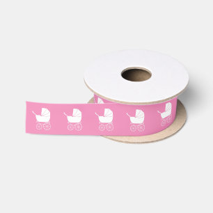 Ruban En Satin Baby shower de transport vintage Élégante fille ro