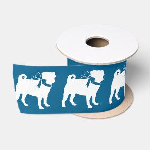 Ruban En Satin Baby shower français de Bulldog Frenchie Blue