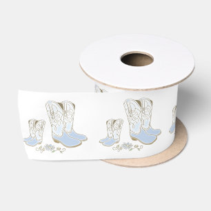Ruban En Satin Baby shower français de Bulldog Frenchie Blue