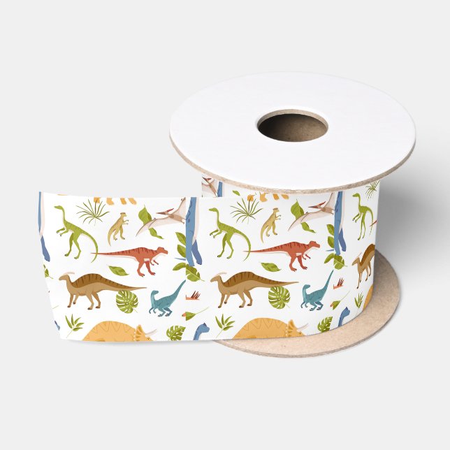 Ruban En Satin Baby shower Little Dino (Bobine)