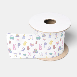 Ruban En Satin Baby shower Pastel neutre pour les femmes