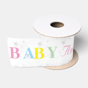 Ruban En Satin Baby shower personnalisé