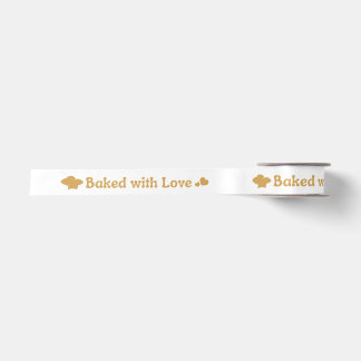 Ruban En Satin Baked With Love Pronted Satin Ribbon Roll