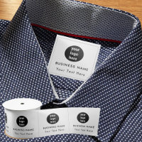Balise de couture du logo de l'entreprise Étiquett