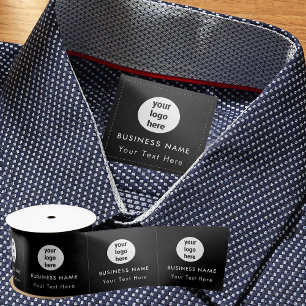 Ruban En Satin Balise de couture du logo de l'entreprise Étiquett