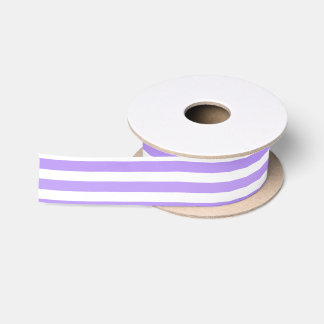 Ruban En Satin Bandes de bonbons violettes et blanches