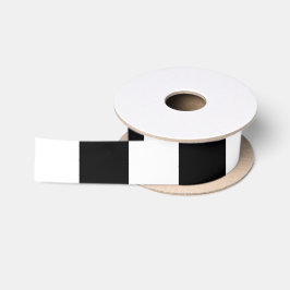 Ruban En Satin Bandes noires et blanches, Motif rayé, Lignes