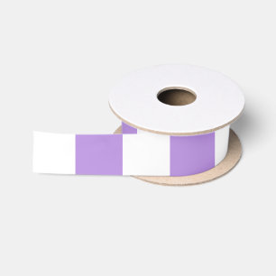Ruban En Satin Bandes pourpres, Blancs, Motif rayé