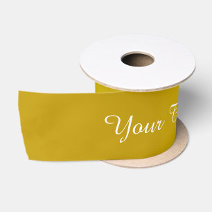 Ruban En Satin BARRE des gradients - jaune + votre texte