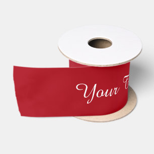 Ruban En Satin BARRE des gradients - rouge + votre texte