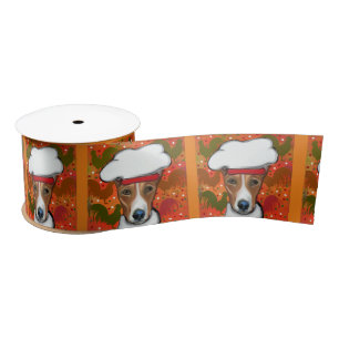 RUBAN EN SATIN BASENJI