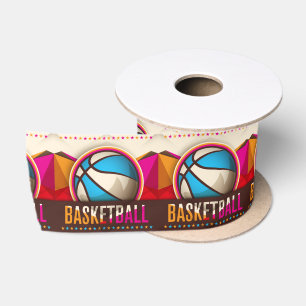 Ruban En Satin Basketball Sport Ball Cool Abstrait