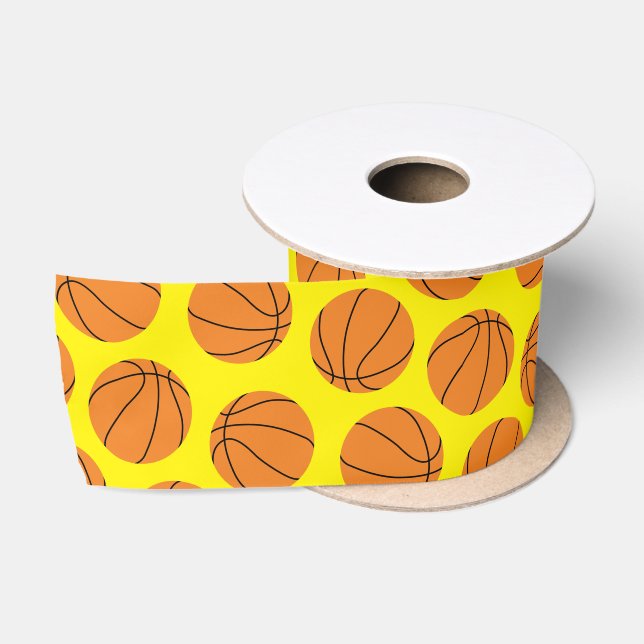 Ruban En Satin Basketball Sports Anniversaire (Bobine)