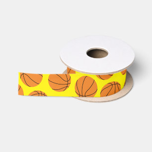 Ruban En Satin Basketball Sports Anniversaire