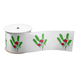 Ruban En Satin Beau bouquet de Pickle avec Roses Thunder_Cove
