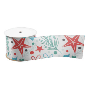 Ruban En Satin Beau motif de Noël