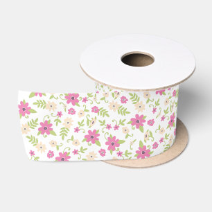 Ruban En Satin Bébé en Fleur Douche rose Fleurs Vintages Fille