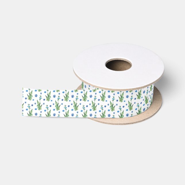 Ruban En Satin Belle aquarelle motif (Bobine)